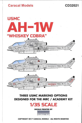 Caracal Models, USMC AH-1W 'Whiskey Cobra'/ 9-11 Never Forget Decals 1/35 32 021 DO