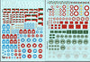 Zotz Middle East Roundels, Plus Arabic Number Decals, Varied Scales, 8 Countries