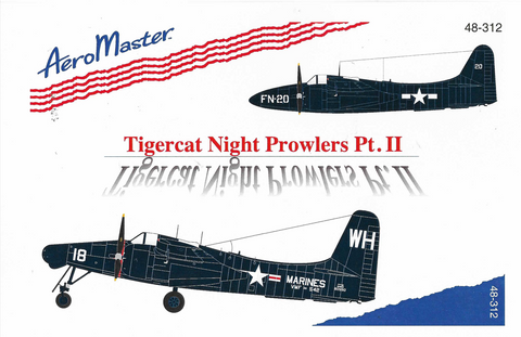 AeroMaster F7F-3N Tigercat Decals 1/48 312  'Night Prowlers Pt. II'