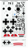 AeroMaster Heinkel He-51 Decals 1/48 306, 3 Option Markings
