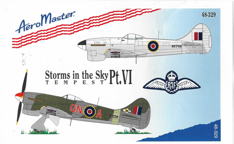 AeroMaster TEMPEST V /VI 'Storms in the Sky Pt. VI' Decals 1/48  329