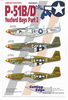 RARE Cutting Edge P-51 B/D Mustang, 'Yoxford Boys Part 2' Decals in 1/48 281