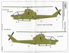 Warbird AH-1 Huey Cobra Decals 1/72 056, 3 Vietnam War Options