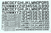 Warbird US Navy Lettering Decals, BLACK 1/72 040