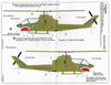 Warbird AH-1 Huey Cobra Decals 1/72 056, 3 Vietnam War Options