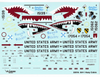 Warbird AH-1 Huey Cobra Decals 1/32 016, 3 Vietnam War Options