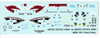 Warbird AH-1 Huey Cobra Decals 1/48 050, 3 Vietnam War Options
