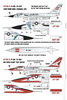 Caracal B-58 Hustler Markings, Decals 1/144 007, 19 Options Printed by Cartograf
