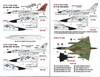Caracal B-58 Hustler Markings, Decals 1/144 007, 19 Options Printed by Cartograf