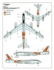 Warbird B-47 Stratojet Stencils, Common Marking Decals 1/72 015, Plus Canadian