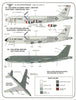 Warbird Colorful KC-135A Stratotanker Decals 1/72 008 Thunderbird Like Scheme