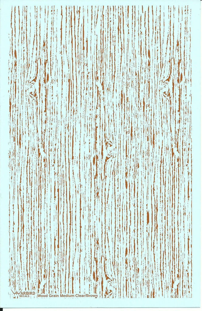 Warbird Decals Medium Wood, Brown Grain Decals 1/48 or larger WBD 48031