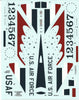 Warbird What If the Thunderbirds Flew the F-106 Delta Dart ? Decals 1/48 023