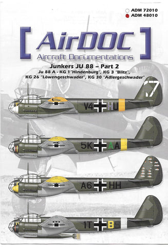AirDoc Junkers JU-88 Part 2 Decals 1/48 10