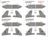 Caracal Models B-52 G/H Stratofortress Decals 1/72 077, 8 Marking Options