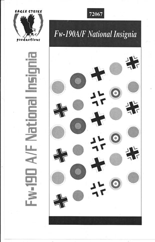 Fw.190A/F National Insignia Decals 1/72 067