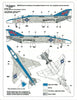 F-4B Phantom, USAF F-110A Spectre, Colorful USMC VMFA-321 Decals 1/48 WBD48 033