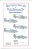 Starfighter Early USN Wildcat Decals 1/48 18, 6 Options