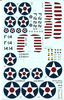 Starfighter Early USN Wildcat Decals 1/48 18, 6 Options