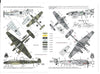 Tally Ho!  Luftwaffe Nachtjager Part I,  Bf-109D, Fw-190A6, Bf-110C1/ G4 Decals 1/72 012