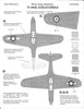 Three Guys Replicas P-39Q Airacobra Decals 1/48 014, 6 Options