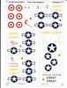 Three Guys Replicas P-39Q Airacobra Decals 1/48 014, 6 Options