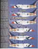 Two Bobs F-100C Super Sabre USAFE Skyblazers Decals 1/48 208