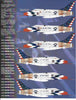 Two Bobs F-100C Super Sabre USAFE Skyblazers Decals 1/48 208