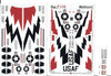 Two Bobs F-100C Super Sabre USAFE Skyblazers Decals 1/48 208