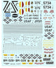 Warbird B-36 Peacemaker Decals 1/144 07 Stencils, Silver Screen SAC Option Plus 3