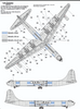 Warbird B-36 Peacemaker Decals 1/144 07 Stencils, Silver Screen SAC Option Plus 3