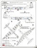 Warbird B-36 Peacemaker Decals 1/144 07 Stencils, Silver Screen SAC Option Plus 3