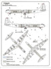 Warbird B-36 Peacemaker Decals 1/144 07 Stencils, Silver Screen SAC Option Plus 3