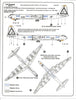 Warbird B-36 Peacemaker Decals 1/144 07 Stencils, Silver Screen SAC Option Plus 3