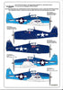 Warbird F6F-3/5 Hellcat Decals 1/32 012, 5 Options, David McCampbell, Lt. Alexander Vraciu