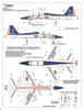 Warbird Bicentennial T-38 Talon Decals 1/48 040 For the Trumpeter Kit