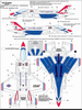 Warbird What If ,USAF Thunderbirds Flew The F-35A Lightning II? Decals 1/48 041