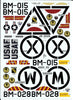 B-36A, RB-36E, B-36B, B-36D Peacemaker Decals 1/72 002