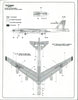 B-52H and B-52 Stratofortress Common Stencils, Data Decals 1/72 WBD 72 020