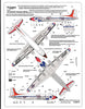 USAF Thunderbirds C-54 Support Aircraft, 1959-63, Decals 1/72 037