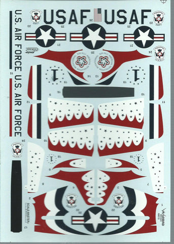 Warbird Decals, What if the Thunderbirds Flew in 1948?  P-51D Mustang Decals 1/48 013